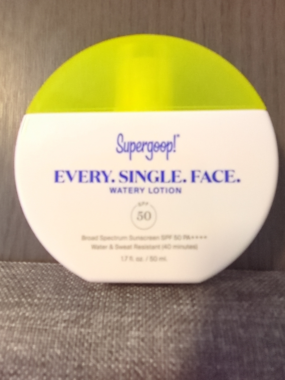 Supergoop! Every. Single. Face. Watery Lotion SPF 50 - Yellow & White